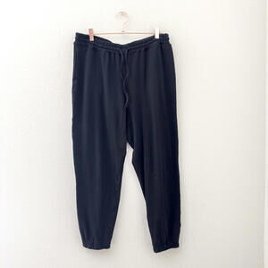 Girlfriend Collective Black Elastic Waist Pull On R&R Jogger Pants Size XL
